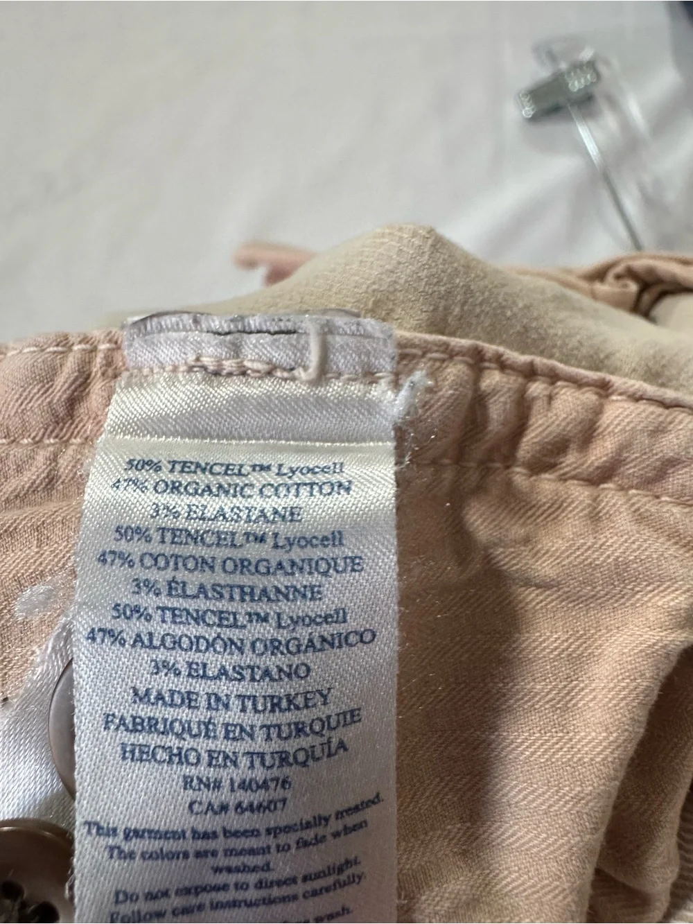 Faherty Light Pink Flat-Front Chino Shorts Size 36